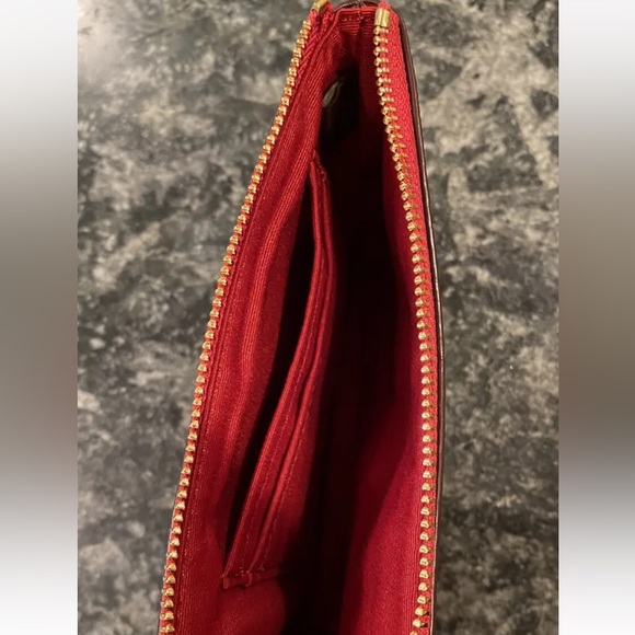 Coach Zip Wristlet with Horse and Carriage Dot Print - Red - Picture 3 of 3